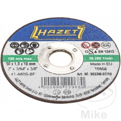 HAZET Juego 10 mini discos abrasivos de corte ∅50 MM 564.90.30