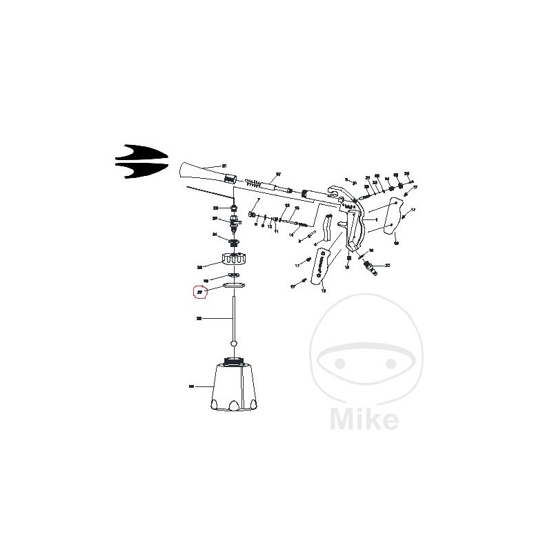 TORNADOR Junta tórica para limpiador de aire comprimido 656.20.21