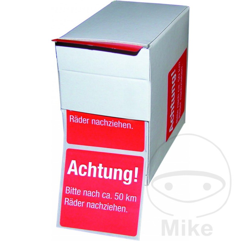 Caja 200 etiquetas Peligro alemán 519.00.18