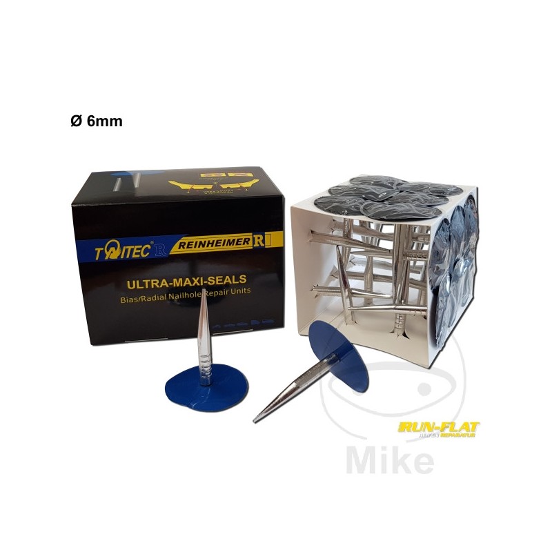 REINHEIMER Pack 24 parches seta interior reparar cubierta neumático 6 MM 519.04.79