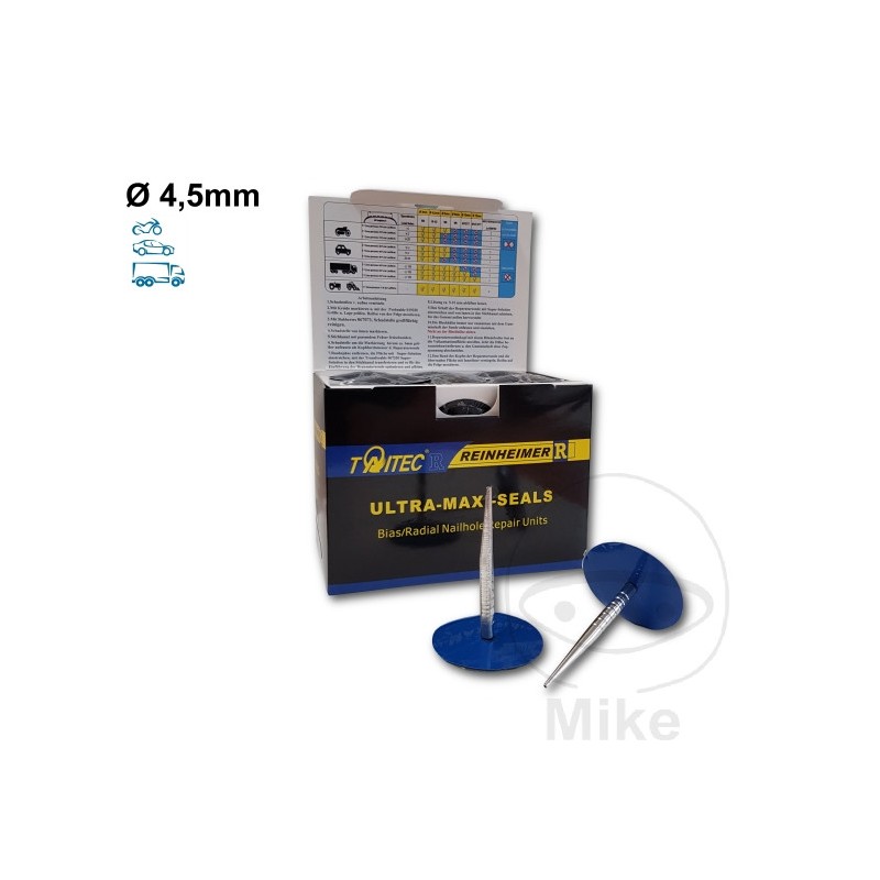 REINHEIMER Pack 24 parches seta interior reparar cubierta neumático 4.5 MM 519.04.80