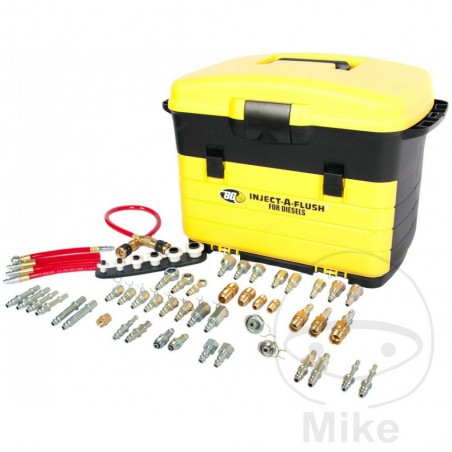 Injector flushing device with adapters 614.00.15