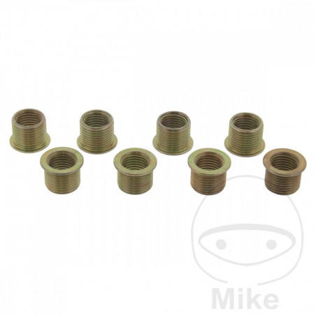 JMP Pack of 8 threaded inserts for spark plugs M12/M15 X 1.25 19.00 MM 722.01.96