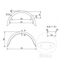 Steel Trailer Fenders H390 B220 S750 338.03.00