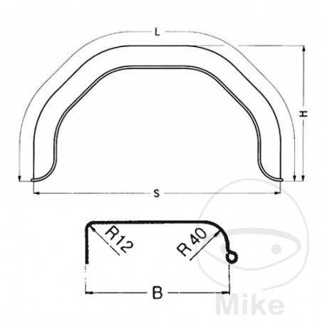 Steel Trailer Fenders H400 B210 S1520 338.52.67