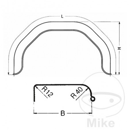Plastic fenders for trailer H300 B200 S660 338.52.91