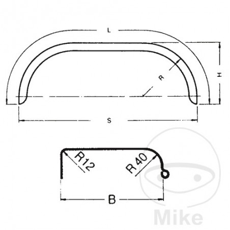 Steel Trailer Fenders H375 B220 S1390 338.53.33