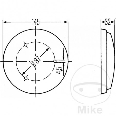 HELLA Interior Light with Switch for boats RD 147 109.96.21