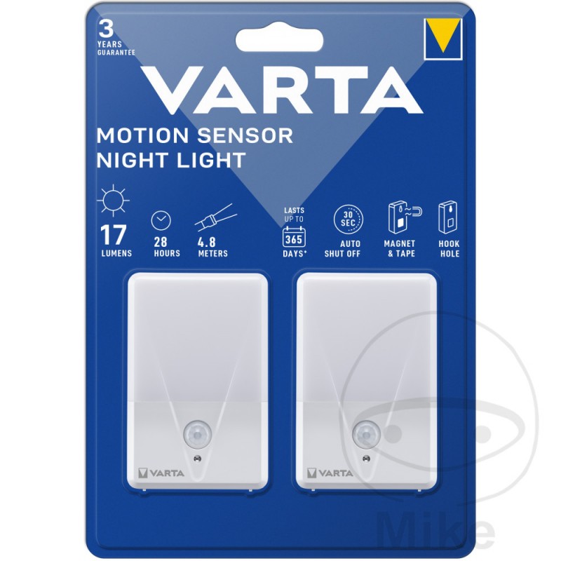 VARTA Pack 2 night lights with motion sensor 156.01.08