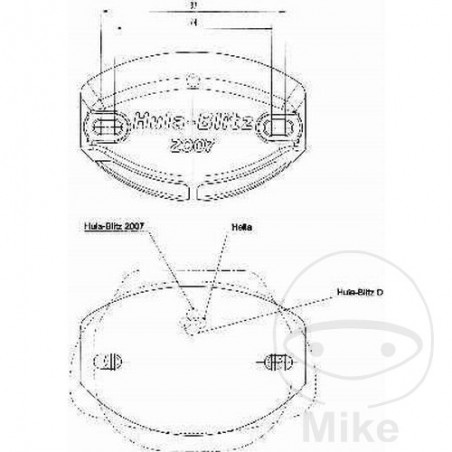BLITZ Luz de advertencia led HULA 2007 166.00.18