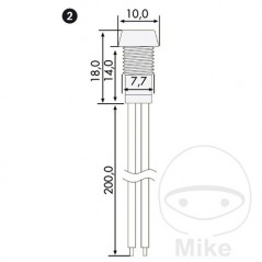 FOLIATEC Luz indicadora de control led 256.08.11