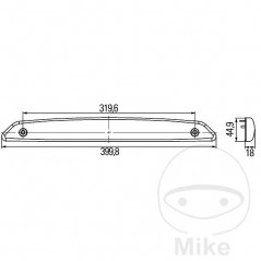 HELLA Luz de freno auxiliar 2DA 343 800-001 806.69.10