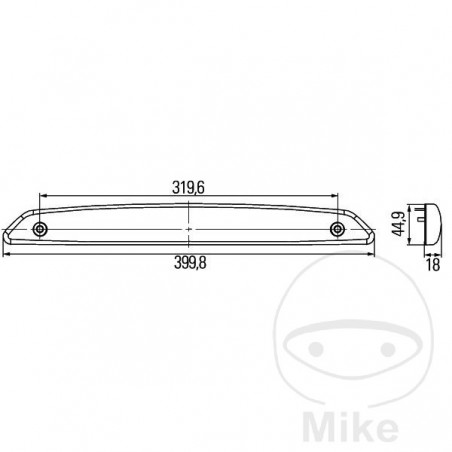 HELLA auxiliary brake light 2DA 343 800-001 806.69.10