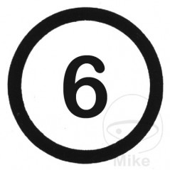 Señal de velocidad autoadhesiva 6 km/h 200 MM 205.12.58