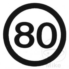 Señal de velocidad autoadhesiva 80 km/h 200 MM 205.13.57
