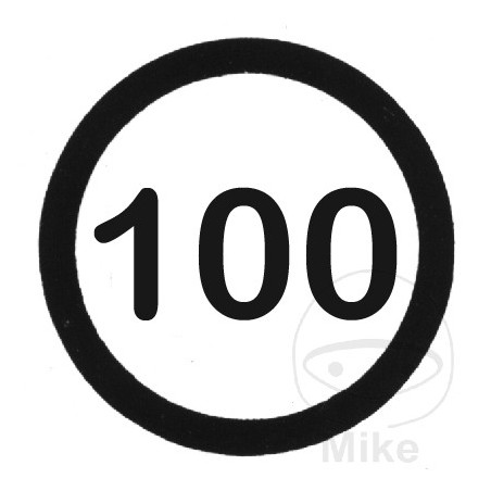 Self-adhesive speed sign 100 km/h 200 MM 205.13.73