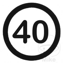 Señal de velocidad autoadhesiva 40 km/h 200 MM 205.13.99