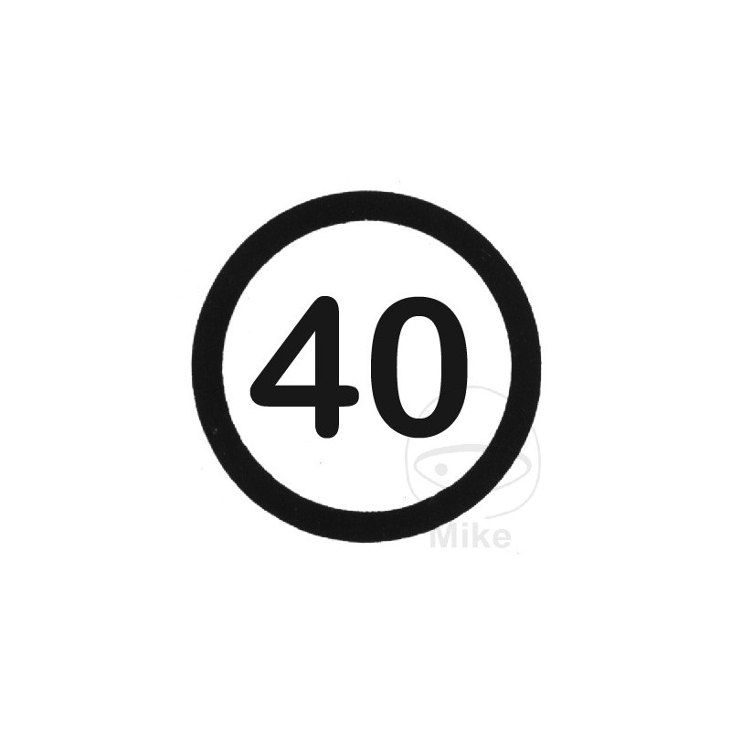 Self-adhesive speed sign 40 km/h 200 MM 205.13.99