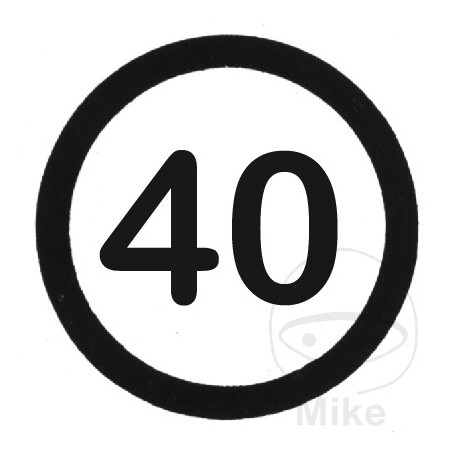 Señal de velocidad autoadhesiva 40 km/h 200 MM 205.13.99
