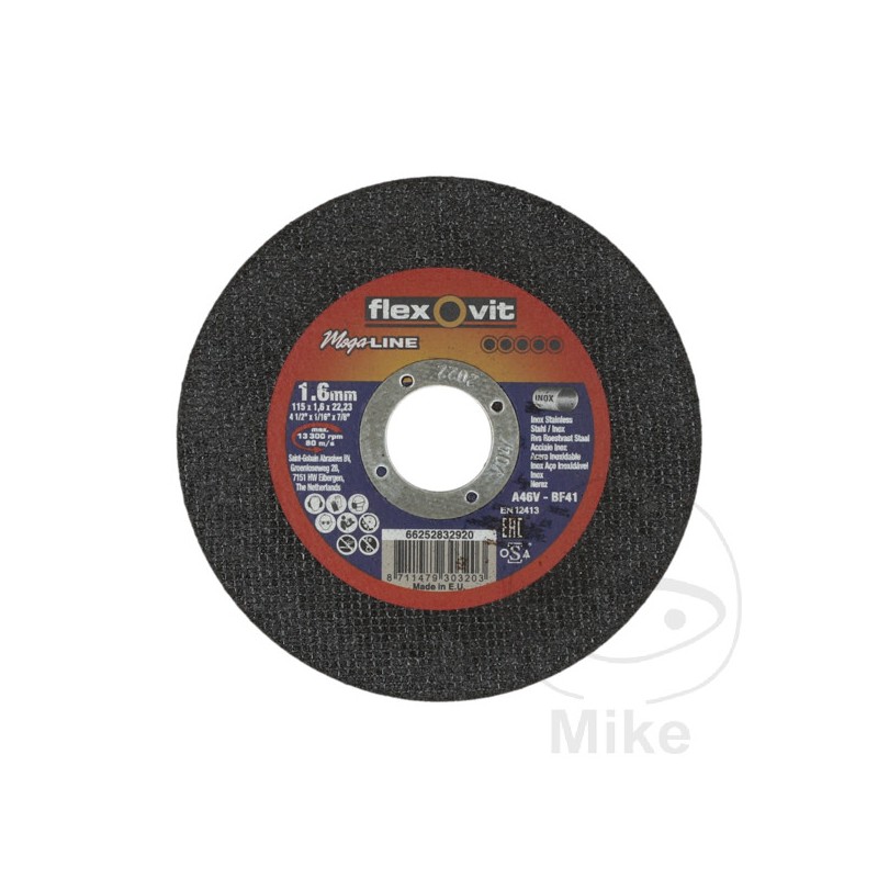 FLEXOVIT Disco de corte 115X1.6 564.67.57