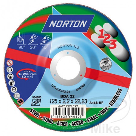 NORTON Cutting disc 125X2.2 1-2-3 564.73.59