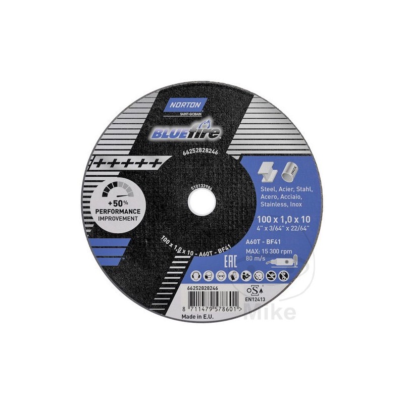 NORTON Cutting disc 100 X 1.0 10 ALTN5649300 564.93.71