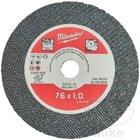 MILWAUKEE Set of 5 cutting discs 76 X 1 10 685.03.65