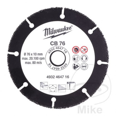 MILWAUKEE Disco de corte 76 MM 685.03.67
