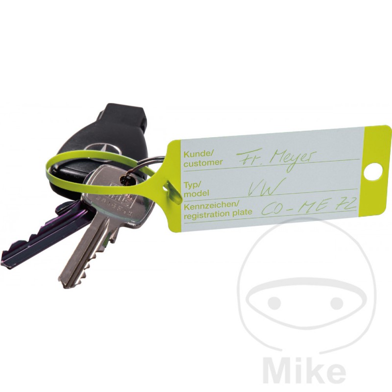 Pack of 100 plastic keyrings 298.00.10VAR