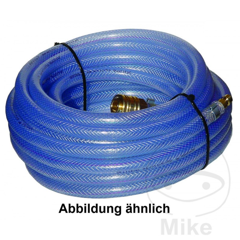 Compressed air hose with safety coupling and nozzle GEWEBE LW9 20 656.00.59