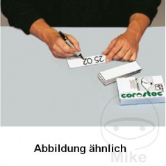 COROSTOC Pack 100 placas magnéticas 25X80 MM 694.77.66