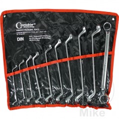 CONDOR Juego 10 llaves de estrella acodadas MQ 6-27 MM 604.29.64