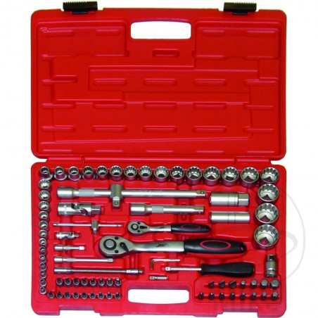 JMP Set of 82 multipoint socket wrenches 1/4-1/2 605.18.58