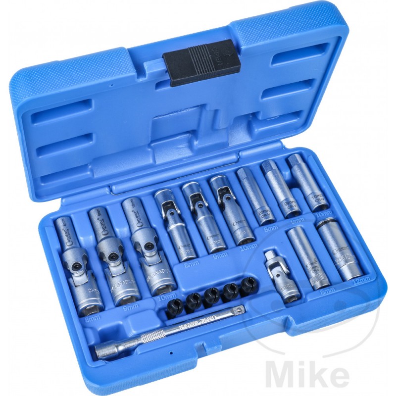 CONDOR Juego 18 llaves de vaso 1/4 3/8Z 605.20.74