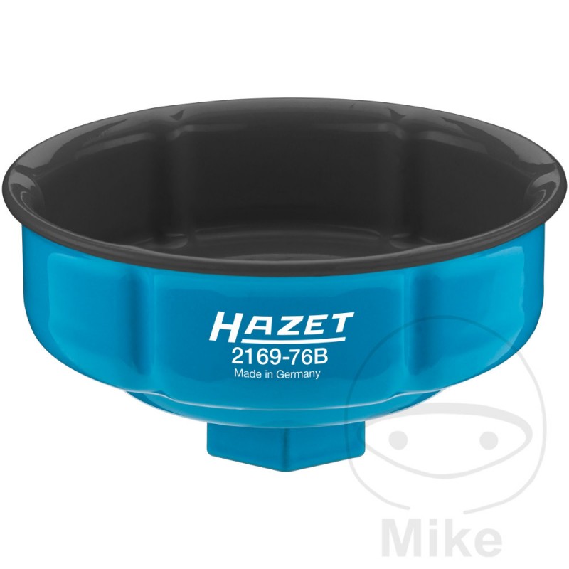 HAZET Llave para filtros de aceite revestido 76 MM 614.06.98