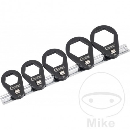 CONDOR Juego 5 llaves filtro de aceite 3/8Z 24 38 MM 614.42.55