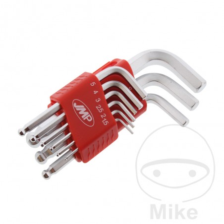 JMP Set of 9 keys for hexagonal head screws 1.5-10 MM 632.01.81