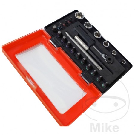 JMP Juego 23 llaves de vaso 1/4 722.00.30