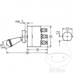 HELLA toggle switch 6FG 002 312-001 145.23.74