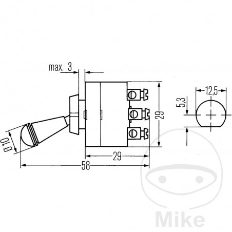 HELLA Interruptor de palanca 6FG 002 312-001 145.23.74