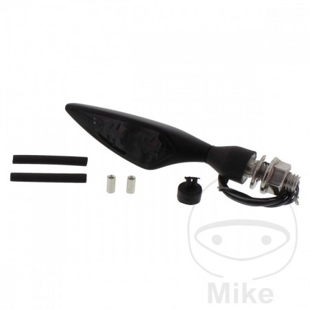 motorcykelblinker micro rhombus dark