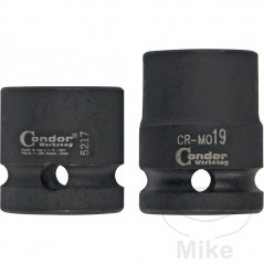 JMP Set of 17 hexagonal impact sockets 1/2 8-24 MM 605.07.47