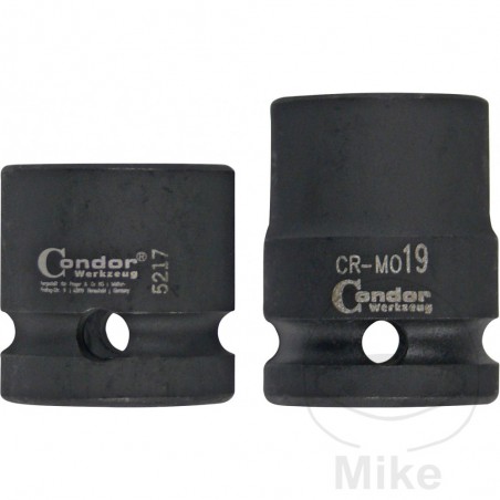 JMP Set of 17 hexagonal impact sockets 1/2 8-24 MM 605.07.47