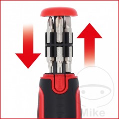 KS TOOLS Destornillador 12 en 1 DE TRINQUETE 632.02.34