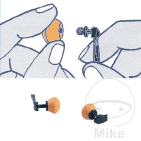 3M 2-pack ear protection plugs 2273324 227.33.32