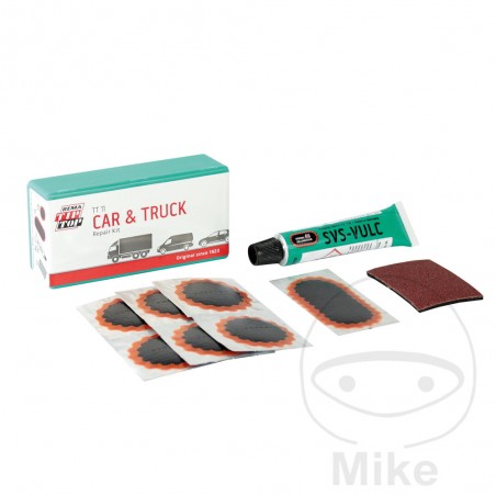 TIP-TOP Kit reparación de pinchazos vulcanizante para neumáticos coche/camión TT11 519.06.40