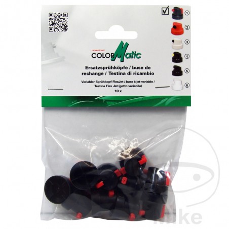 COLORMATIC Set of 10 paint spray heads with nozzle 581.50.00