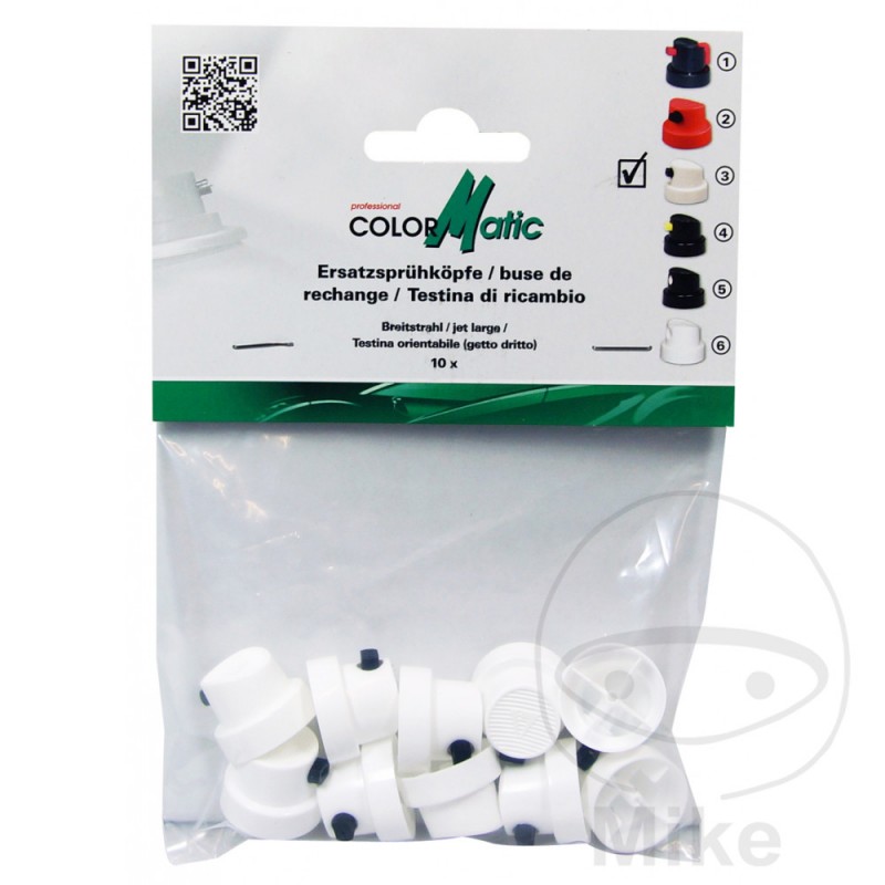 COLORMATIC Set of 10 paint spray heads with nozzle 581.50.03