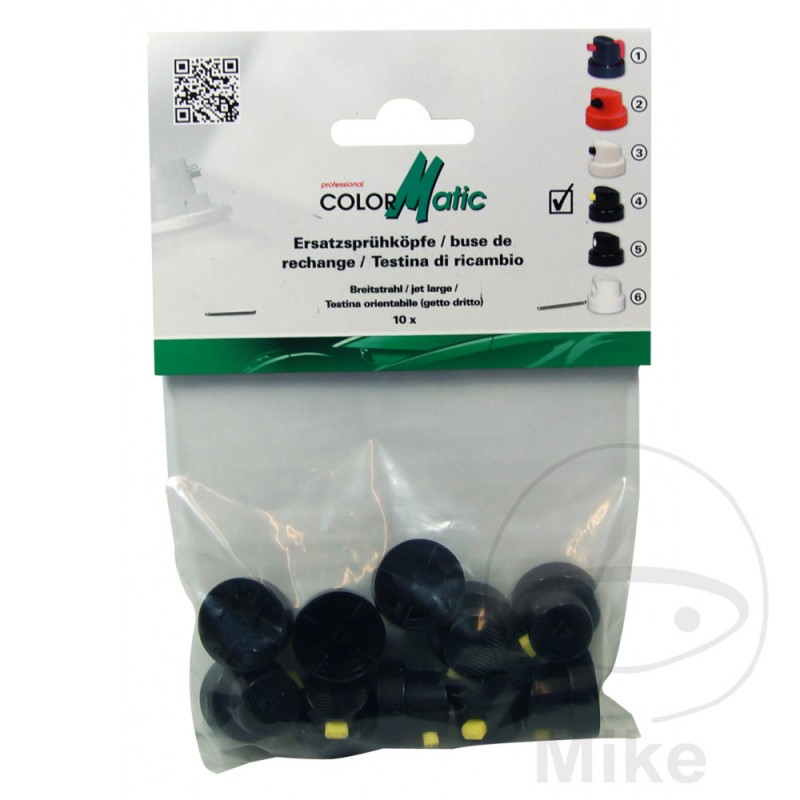 COLORMATIC Set of 10 paint spray heads with nozzle 2K PRE-FILL KLARL 581.53.03