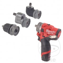 MILWAUKEE Taladro atornillador percutor con batería recargable 12V M12 FPDXKIT-202X 685.04.70